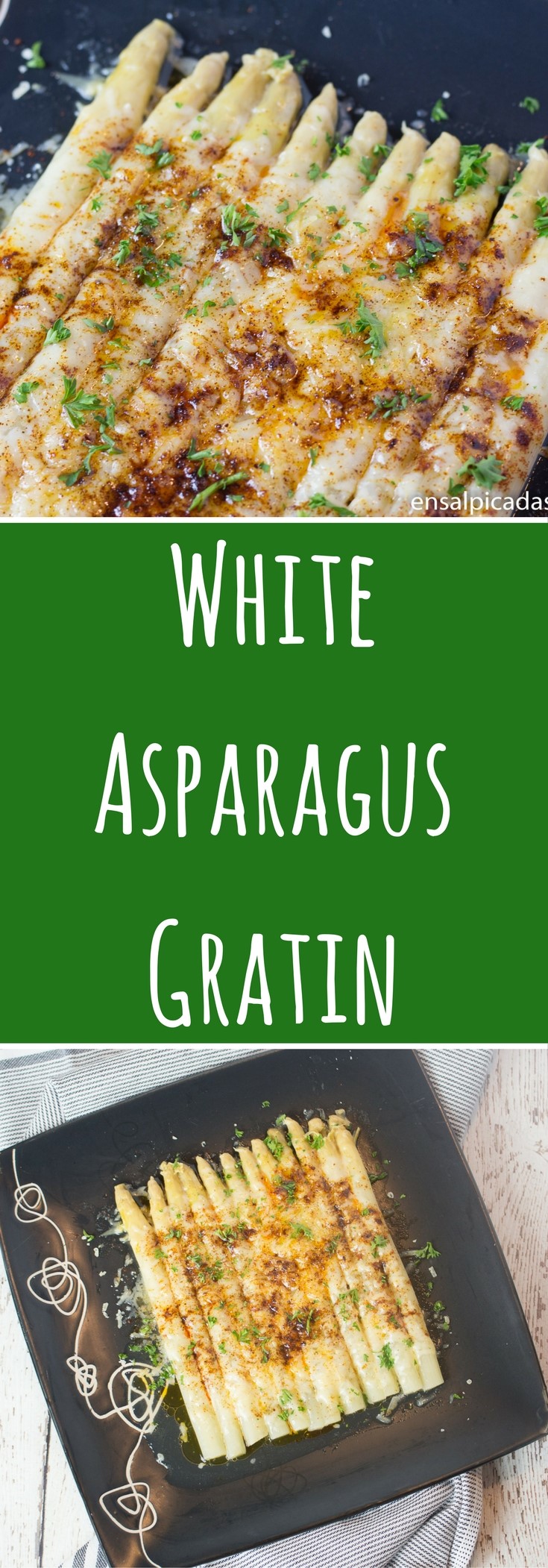 Espárragos Blancos Gratinados ENSALPICADAS