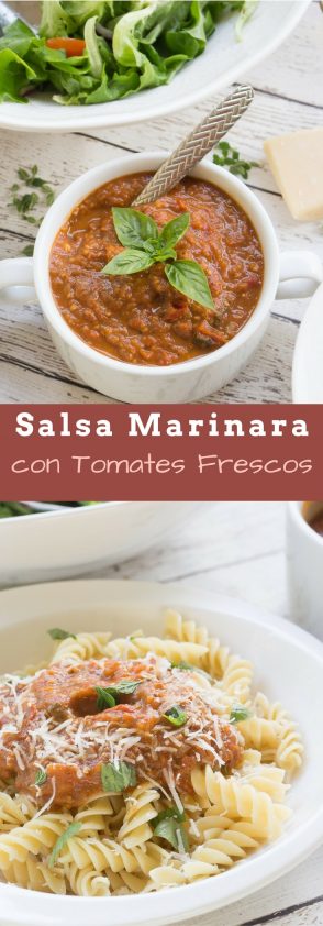 Como hacer Salsa Marinara con Tomates frescos