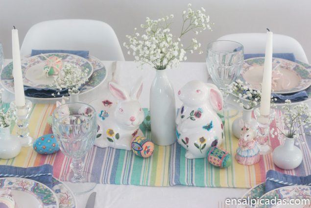 Ideas para la decoración de la mesa para Pascua.
