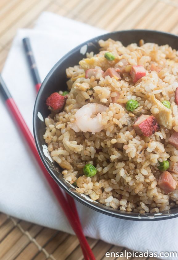 Comida china: arroz frito, receta fácil y paso a paso