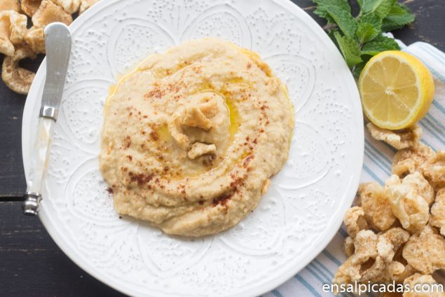 Receta de Hummus con sabor a mofongo