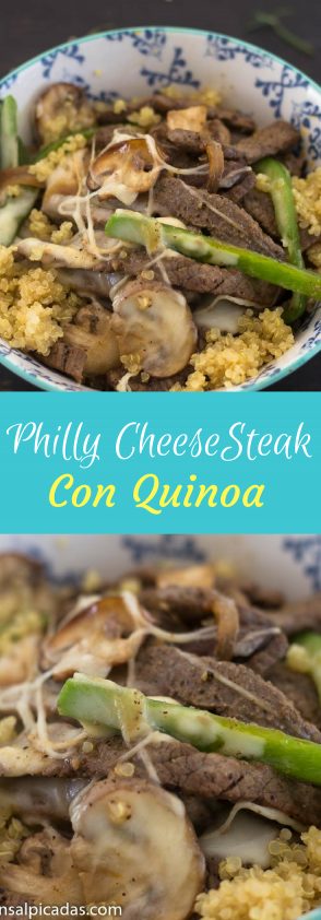 Receta de Philly CheeseSteak con Quinoa