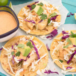 Receta de Tacos de Pescado Frito con Salsa Chili Mayo