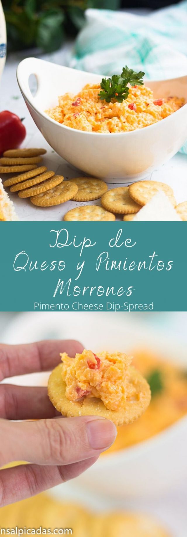 Dip de Queso y Pimiento Morrón ENSALPICADAS