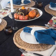 thansgiving accion de gracias mesa decorada