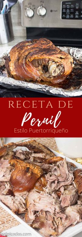 Receta de Pernil al horno estilo puertorriqueño