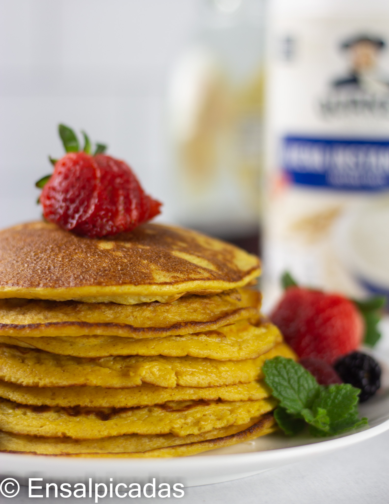 Pancakes Saludables con Avena e Ingrediente Secreto - ENSALPICADAS